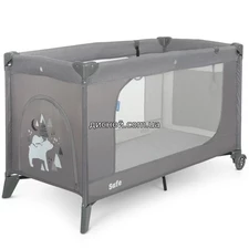 Манеж ME 1016 SAFE Gray Len, серый